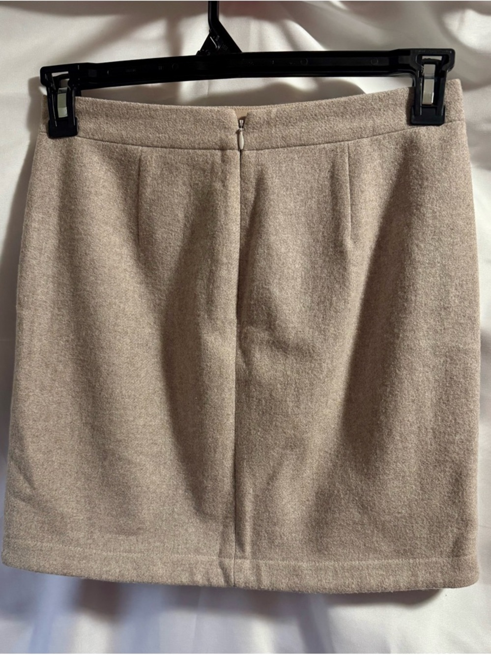 J. Crew Beige Wool-Blend Mini Skirt Size 00 - Picture 2 of 9